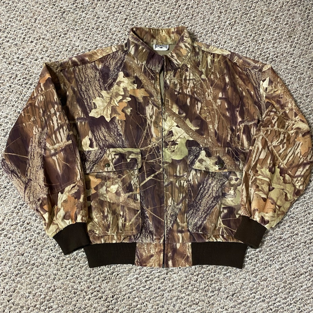 Vintage BUSHMASTER Full Zip Camo Hunting Jacket, SIZE XL